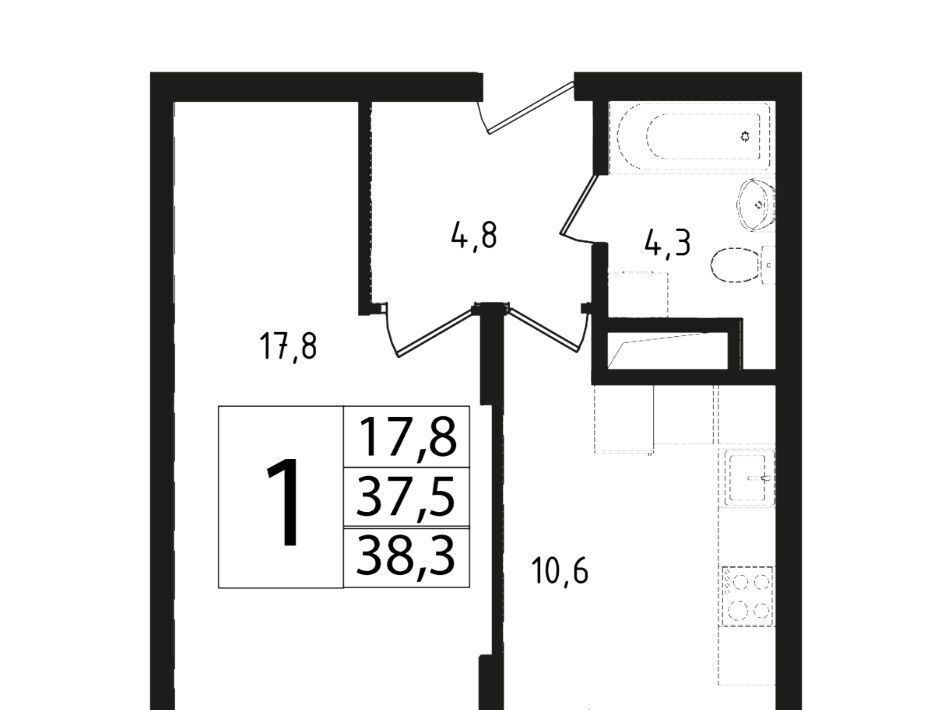 квартира городской округ Одинцовский г Звенигород мкр 3 13 Крёкшино фото 1