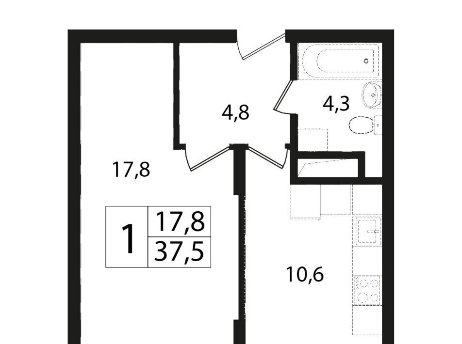 квартира городской округ Одинцовский г Звенигород мкр 3 13 Крёкшино фото 1