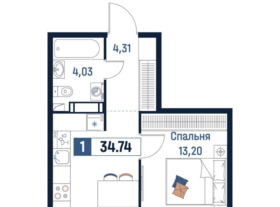 квартира р-н Всеволожский г Мурино Девяткино фото 1