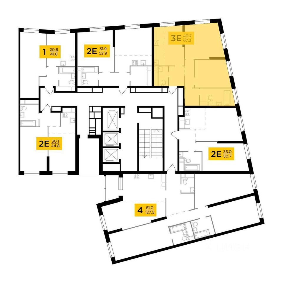 квартира г Москва ЗАО Можайский ул Гродненская 18 ЖК «КутузовGRAD II» с 4, Московская область фото 3