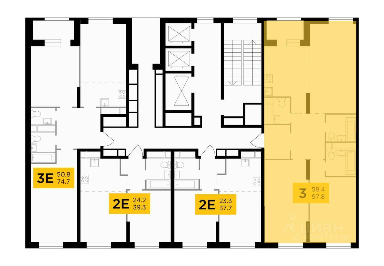 квартира г Москва ЗАО Можайский ул Гродненская 12 ЖК «КутузовGRAD II» с 11, Московская область фото 3