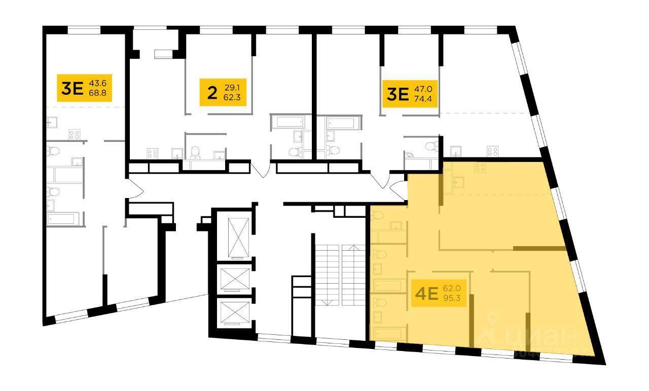 квартира г Москва ЗАО Можайский ул Гродненская 12 ЖК «КутузовGRAD II» с 11, Московская область фото 3