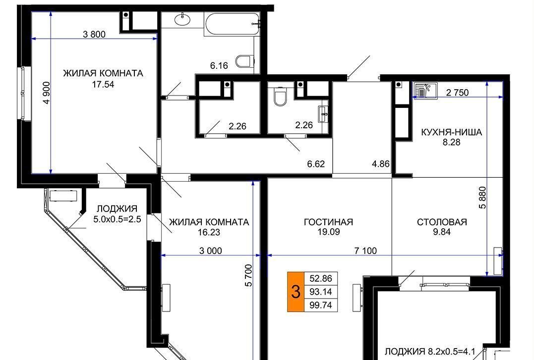 квартира г Краснодар р-н Прикубанский ЖК «Сегодня» фото 2