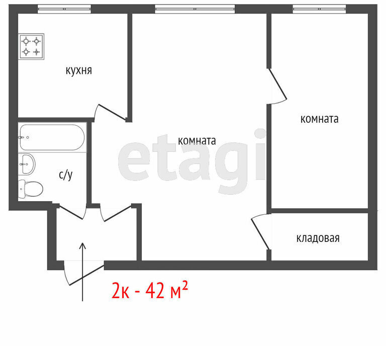 квартира г Екатеринбург р-н Орджоникидзевский пр-кт Космонавтов 61а Проспект Космонавтов фото 23