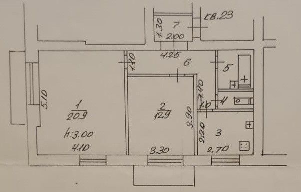 квартира г Клинцы ул Калинина 141 Клинцовский район фото 3