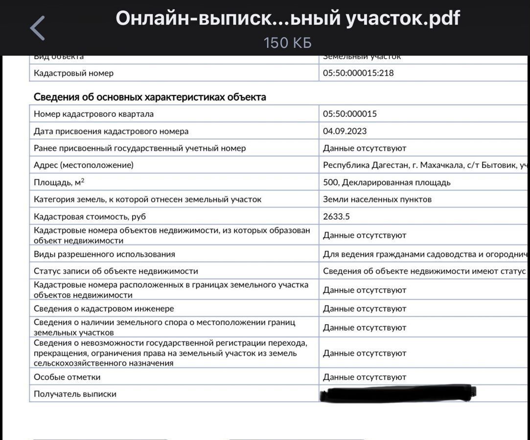 Продам земля сельхозназначения в садовом некоммерческом товариществе  тер.Бытовик в поселке городского типа Сулаке в городе Махачкале 7-я Бытовая  ул 500.0 сот 400000 руб база Олан ру объявление 124206930