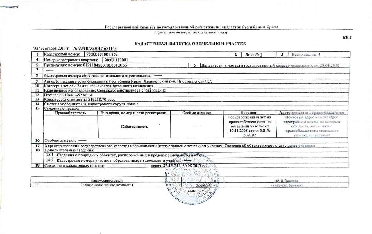 земля р-н Джанкойский с Бородино Просторненское сельское поселение, Джанкой фото 2