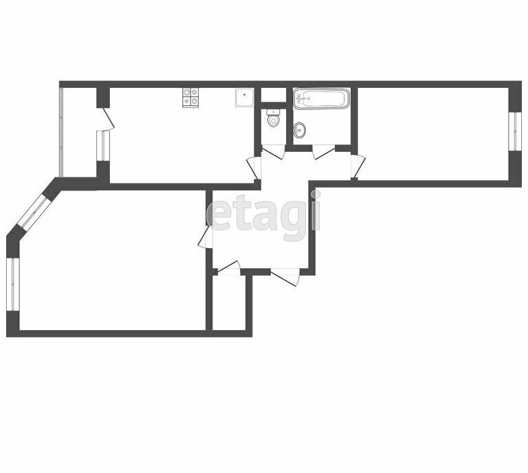 квартира г Тверь р-н Пролетарский ул Оснабрюкская 8к/1 ЖК «Мамулино-3» фото 9