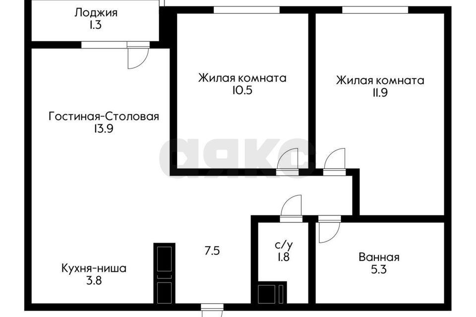 квартира г Краснодар р-н Прикубанский ул им. лётчика Позднякова 2 муниципальное образование Краснодар фото 5