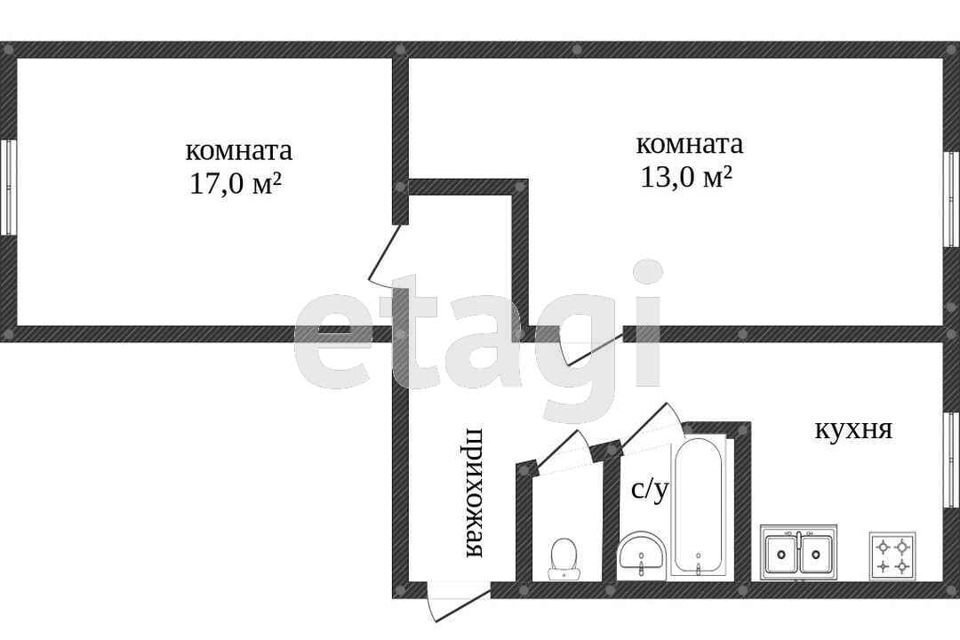 комната г Кострома ул Никитская 62 городской округ Кострома фото 6