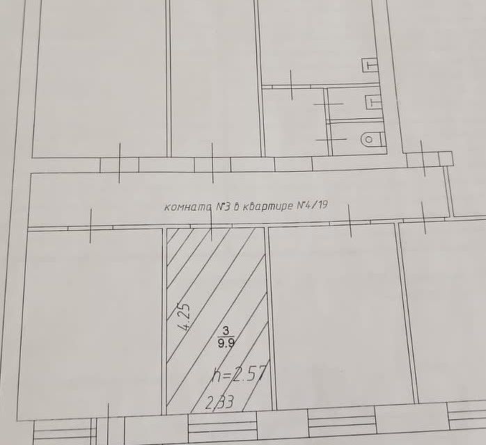 комната г Казань р-н Советский ул Даурская 33 Республика Татарстан Татарстан, городской округ Казань фото 8