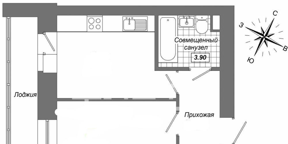 квартира р-н Зеленодольский с Осиново ЖК «Радужный-2» Осиновское с/пос, с 6 фото 1