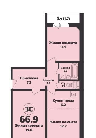 квартира р-н Новосибирский п Садовый мкр Приозерный 12 с/с Станционный сельсовет, Новосибирск фото 5