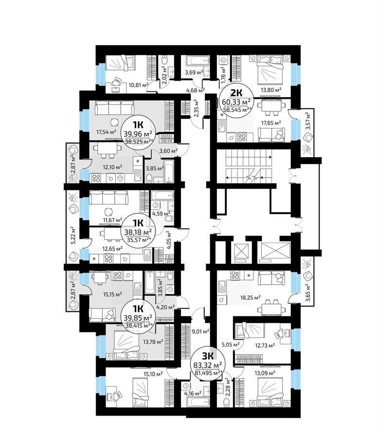 квартира г Самара п Мехзавод кв-л 1 р-н Красноглинский секц. 68-71 фото 3