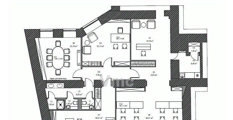 офис г Москва метро Кузнецкий Мост ул Кузнецкий Мост 3с/2 фото 23