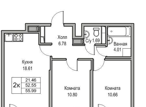 квартира г Санкт-Петербург ул Ивинская 1к/1 Беговая фото 1