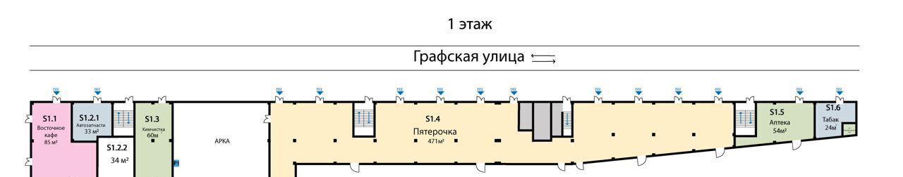 свободного назначения р-н Всеволожский г Мурино ул Графская 7к/1 Девяткино, Муринское городское поселение фото 2