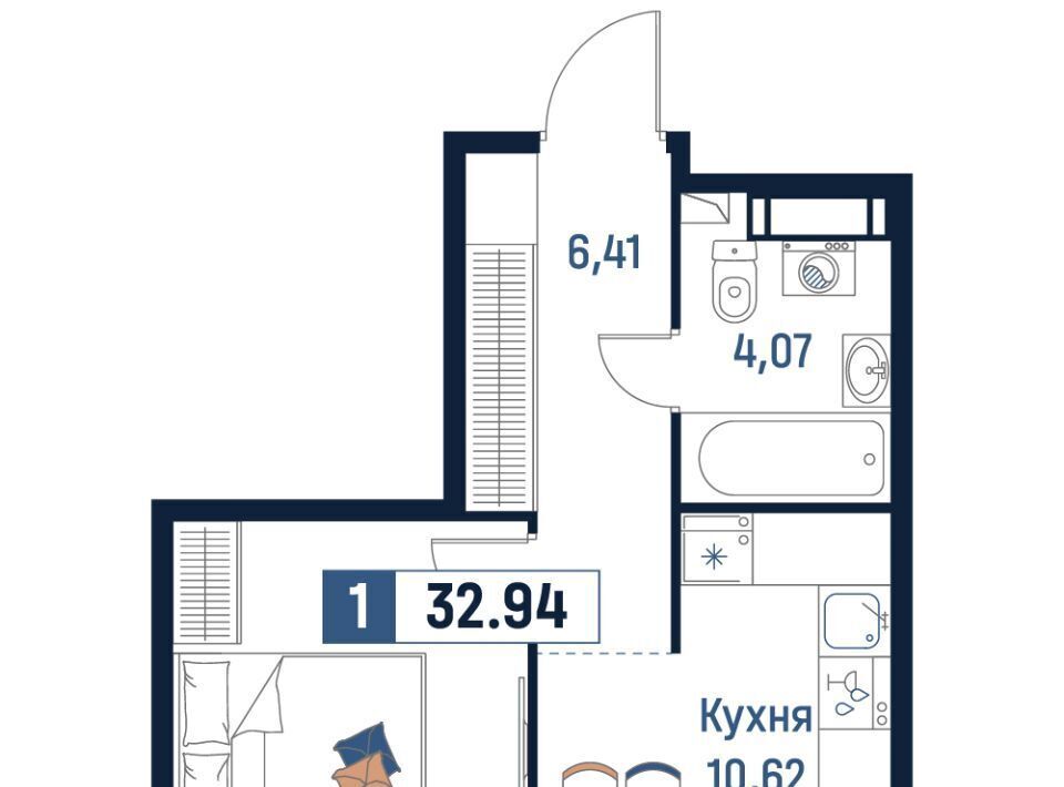 квартира р-н Всеволожский г Мурино Девяткино фото 1