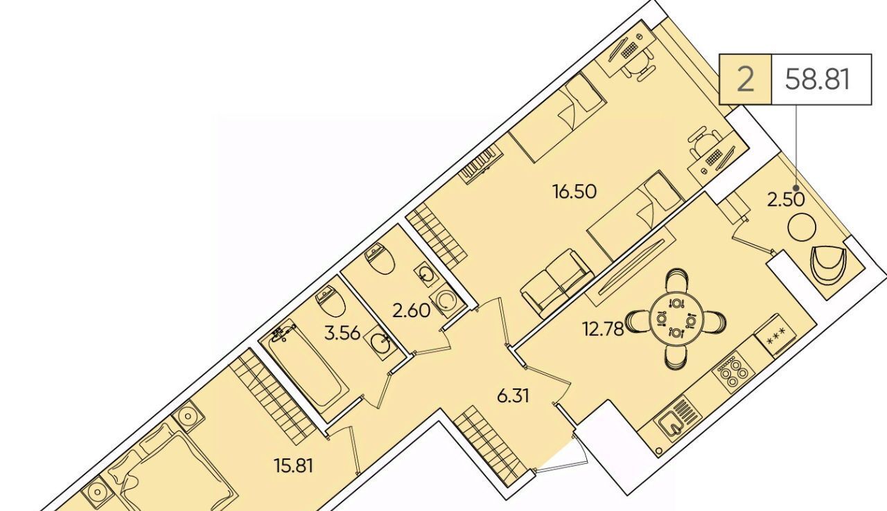 квартира г Санкт-Петербург метро Комендантский Проспект ул Планерная 87к/1 фото 1