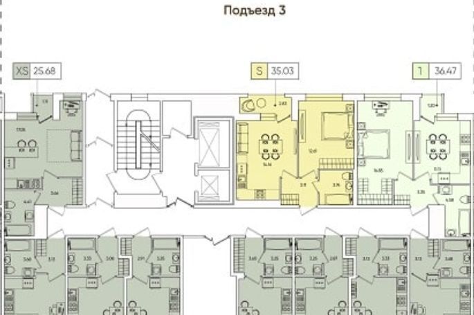 квартира г Санкт-Петербург метро Комендантский Проспект ул Планерная 87к/1 округ Юнтолово фото 2