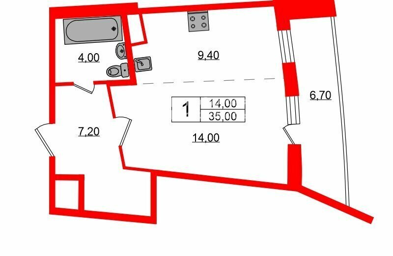 квартира г Санкт-Петербург метро Фрунзенская ул Красуцкого 3м ЖК «Новомосковский» округ Измайловское фото 12