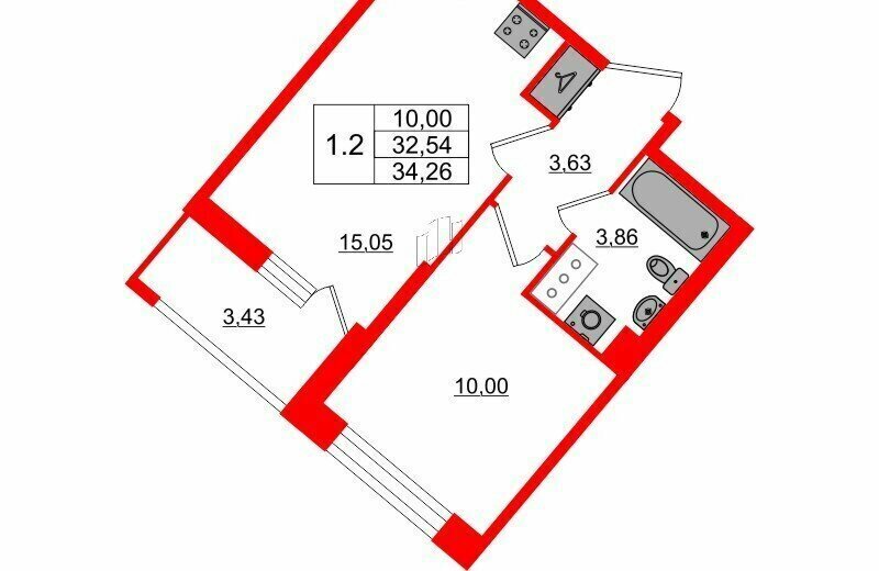 квартира г Санкт-Петербург метро Ломоносовская р-н Невский наб Октябрьская фото 1