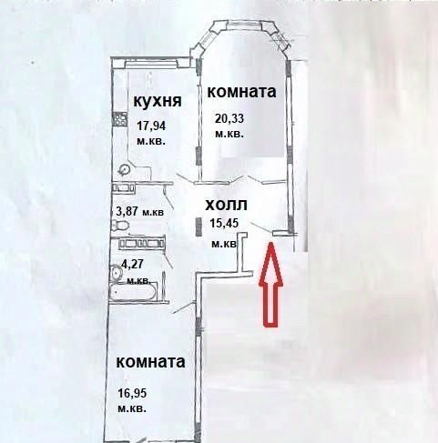 квартира г Брянск р-н Советский пр-кт Станке Димитрова 65 фото 31