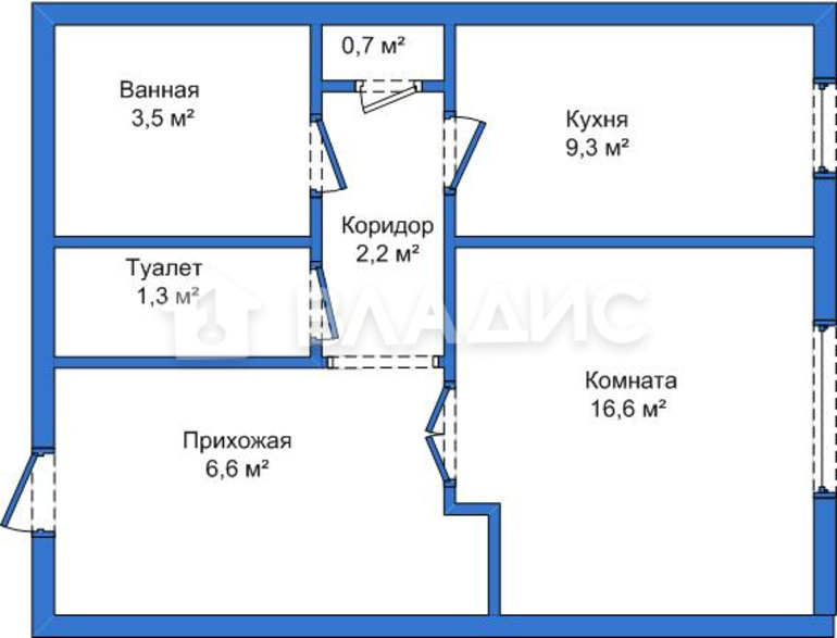 квартира г Брянск р-н Володарский ул Никитина 26 фото 17