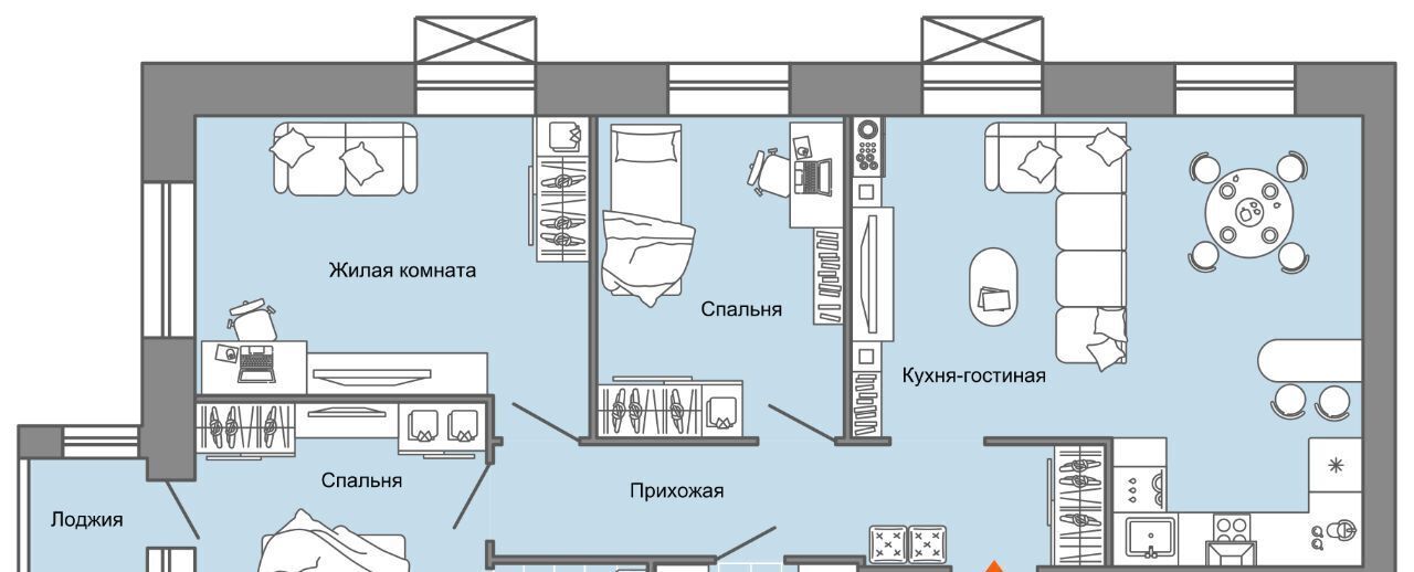 квартира ул. Строителя Николая Шишкина, 11/4, Завьяловский район, с. Первомайский фото 1