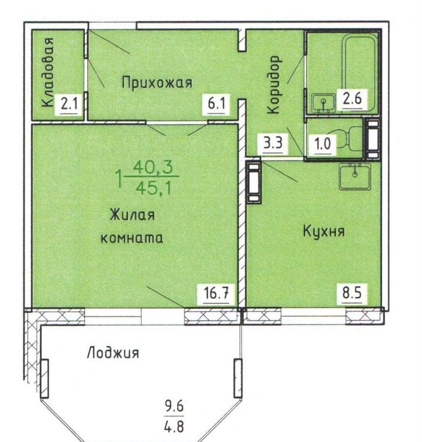 квартира г Красноярск р-н Центральный ул Караульная 82 фото 19