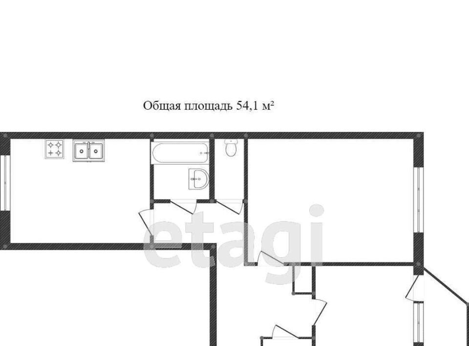 квартира г Нефтеюганск мкр 13-й 4 фото 3