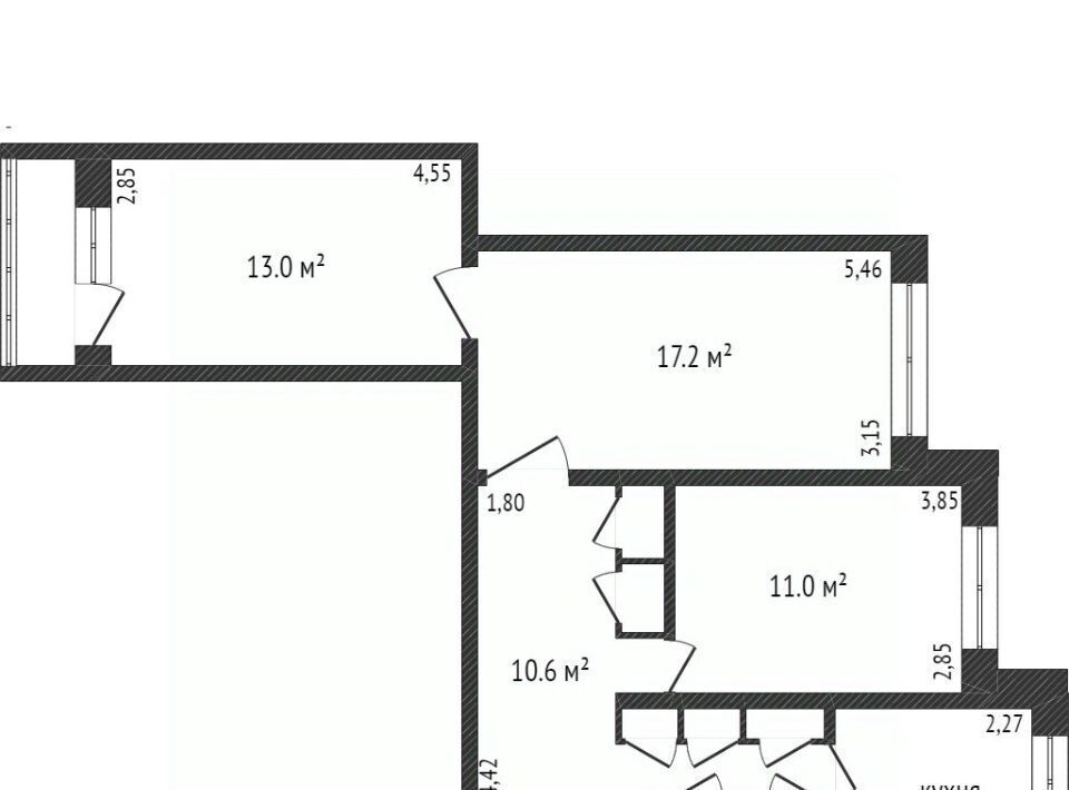 квартира г Новый Уренгой Северная жилая часть мкр Советский 2/4 фото 1