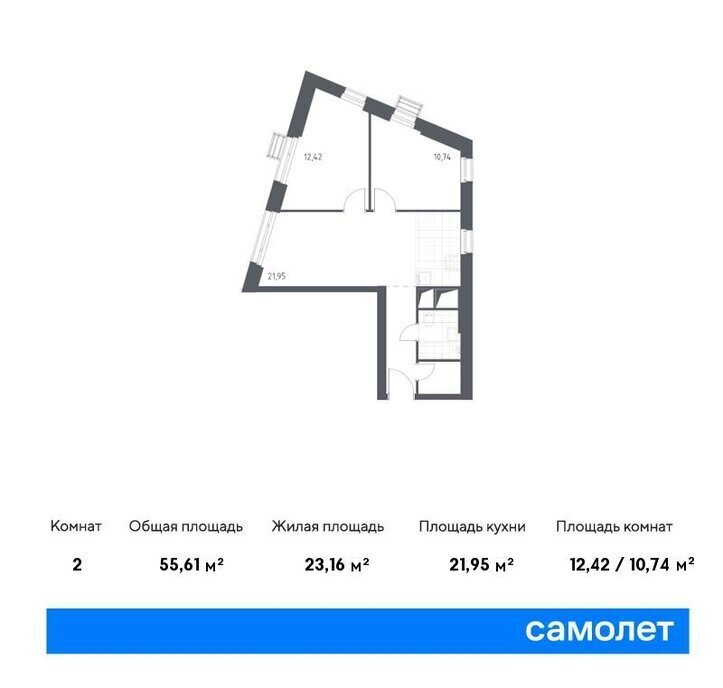 квартира г Москва метро Строгино ЖК «Спутник» к 16, Московская область, городской округ Красногорск фото 1