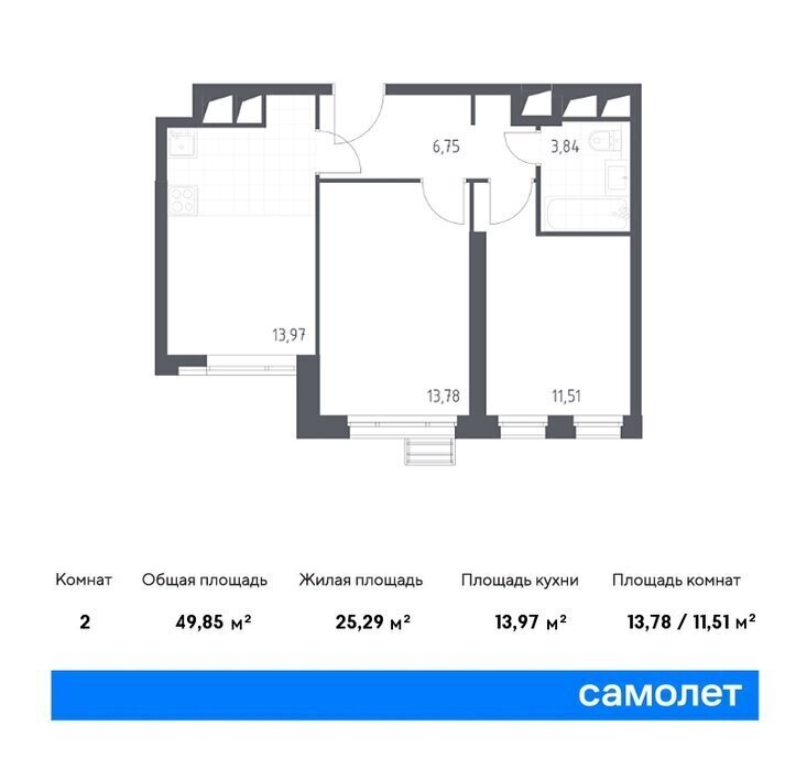 квартира г Москва метро Строгино ЖК «Спутник» 21 Московская область, Красногорск фото 1