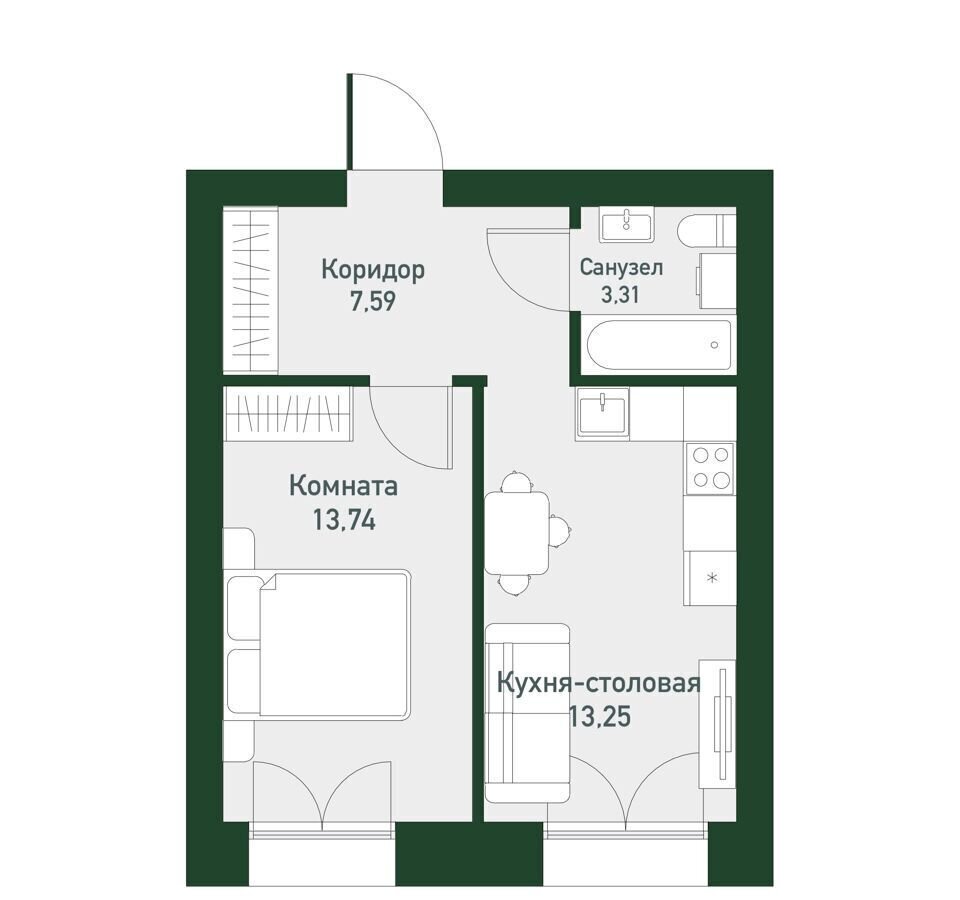 квартира г Екатеринбург р-н Ленинский КП «Твоя Привилегия» фото 1