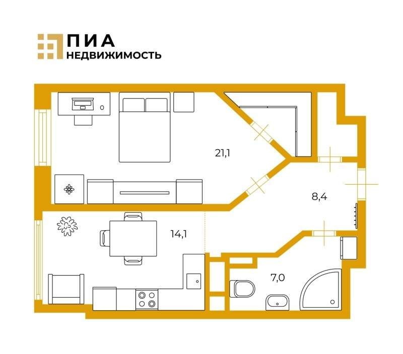 квартира г Москва метро Коптево Головинский б-р Кронштадтский 49к/1 муниципальный округ Головинский фото 3