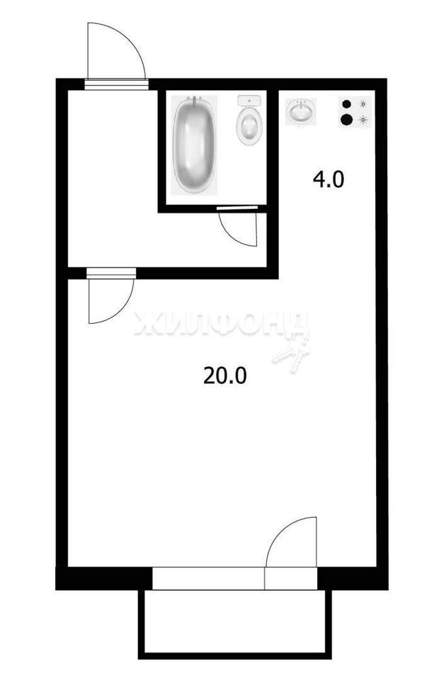 квартира г Новосибирск р-н Калининский ул Мясниковой 8/2 Заельцовская фото 13