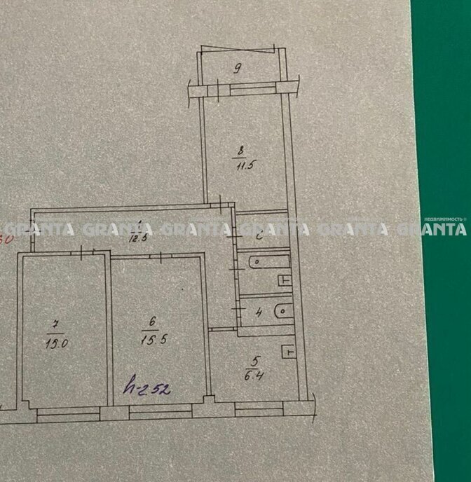 квартира г Красноярск р-н Кировский ул Академика Павлова 58 фото 2