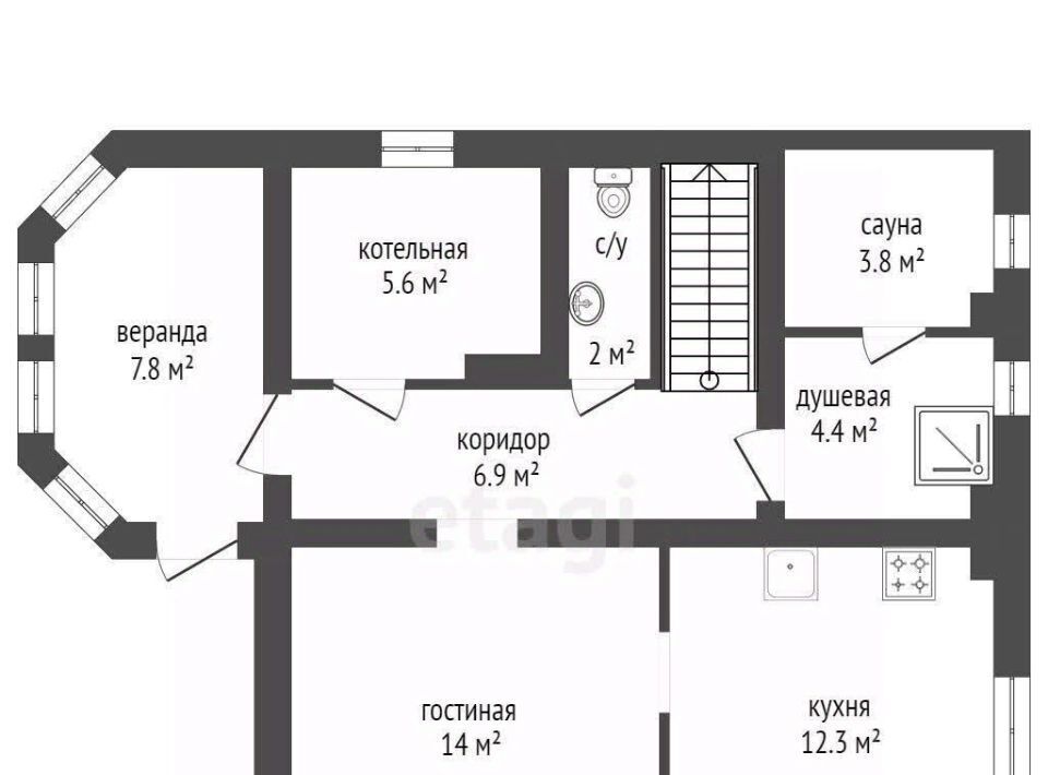 дом р-н Емельяновский п Солонцы Солонцовский сельсовет фото 6