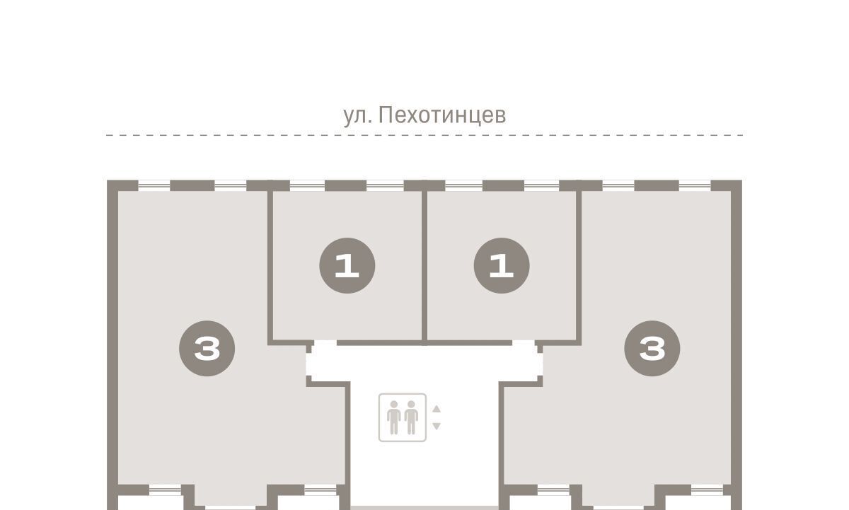 квартира г Екатеринбург ул Пехотинцев 2в Проспект Космонавтов фото 17