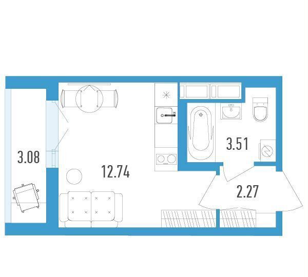 квартира г Санкт-Петербург п Шушары ул Школьная 17 метро Купчино фото 4