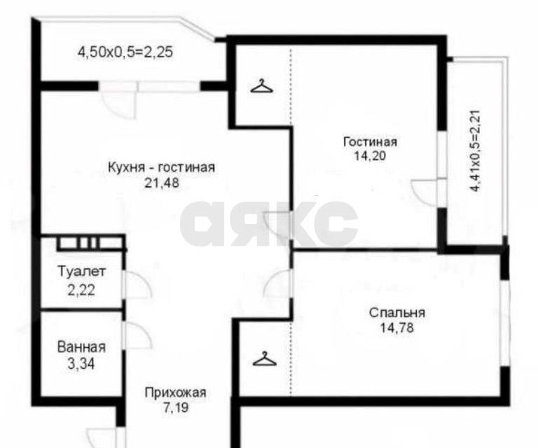 квартира г Краснодар р-н Прикубанский ул им. Героя Георгия Бочарникова 12 муниципальное образование Краснодар фото 3