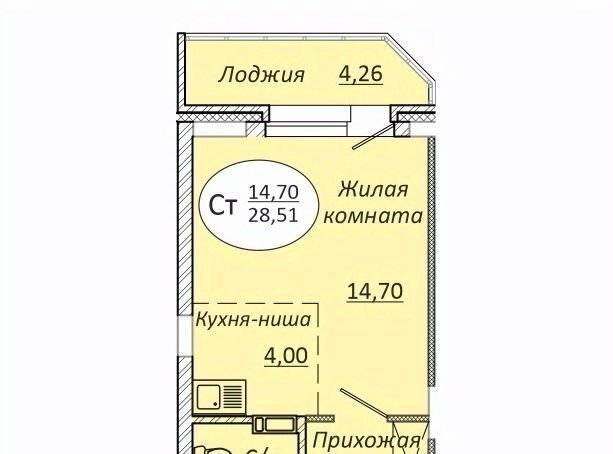 квартира г Новосибирск р-н Октябрьский Золотая Нива ул 2-я Воинская 51 фото 1