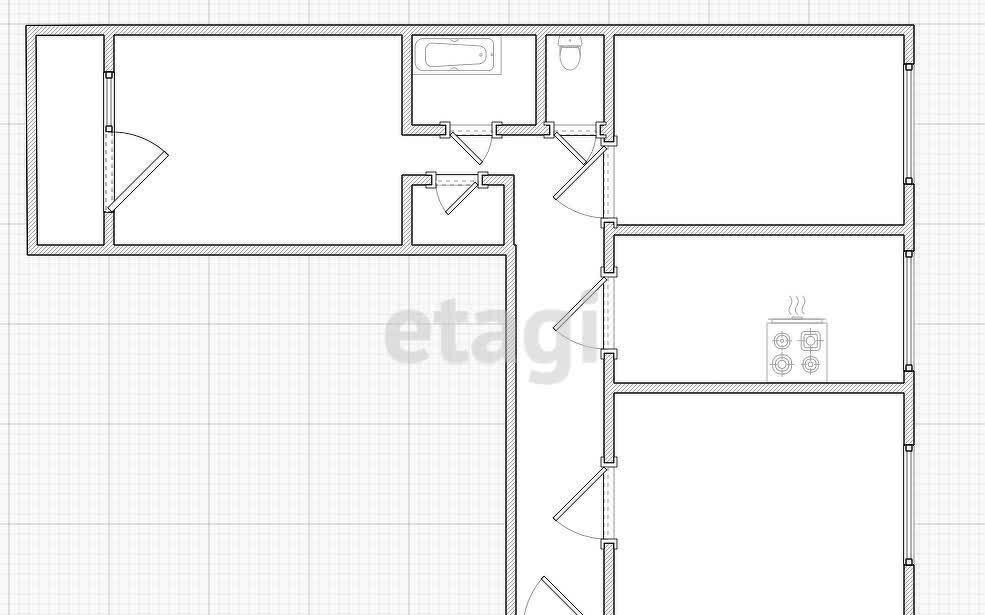 квартира г Кострома р-н Фабричный ул Рабочая 7-я 12 фото 21