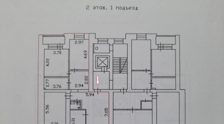 квартира г Череповец р-н Зашекснинский ул Ленинградская 43а фото 30