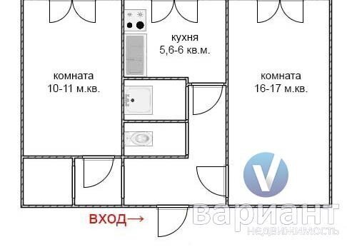 квартира г Омск пр-кт Сибирский 8/3 Ленинский АО фото 4