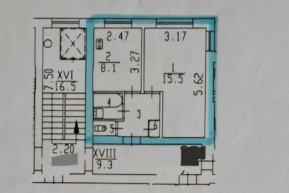 квартира г Санкт-Петербург пр-кт Пискарёвский 20 Калининский район фото 1