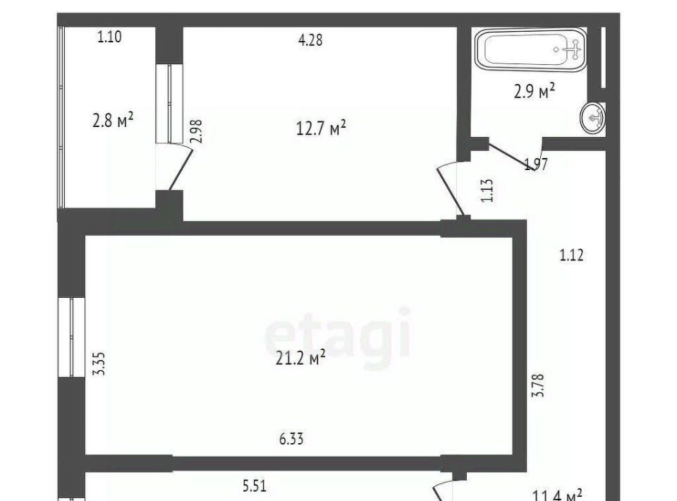 квартира г Ханты-Мансийск ул Объездная 61 фото 16