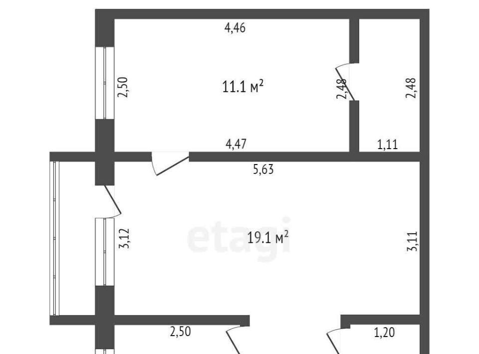 квартира г Юрга ул Комсомольская 21 фото 24