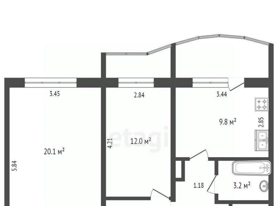 квартира г Якутск ул Богдана Чижика 3 фото 17